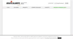 Desktop Screenshot of graficalampo.it